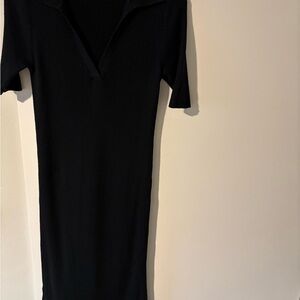 Banana Republic Black Long Sleeve Dress